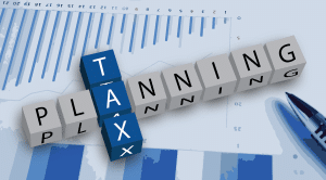 a close-up of a tax crossword