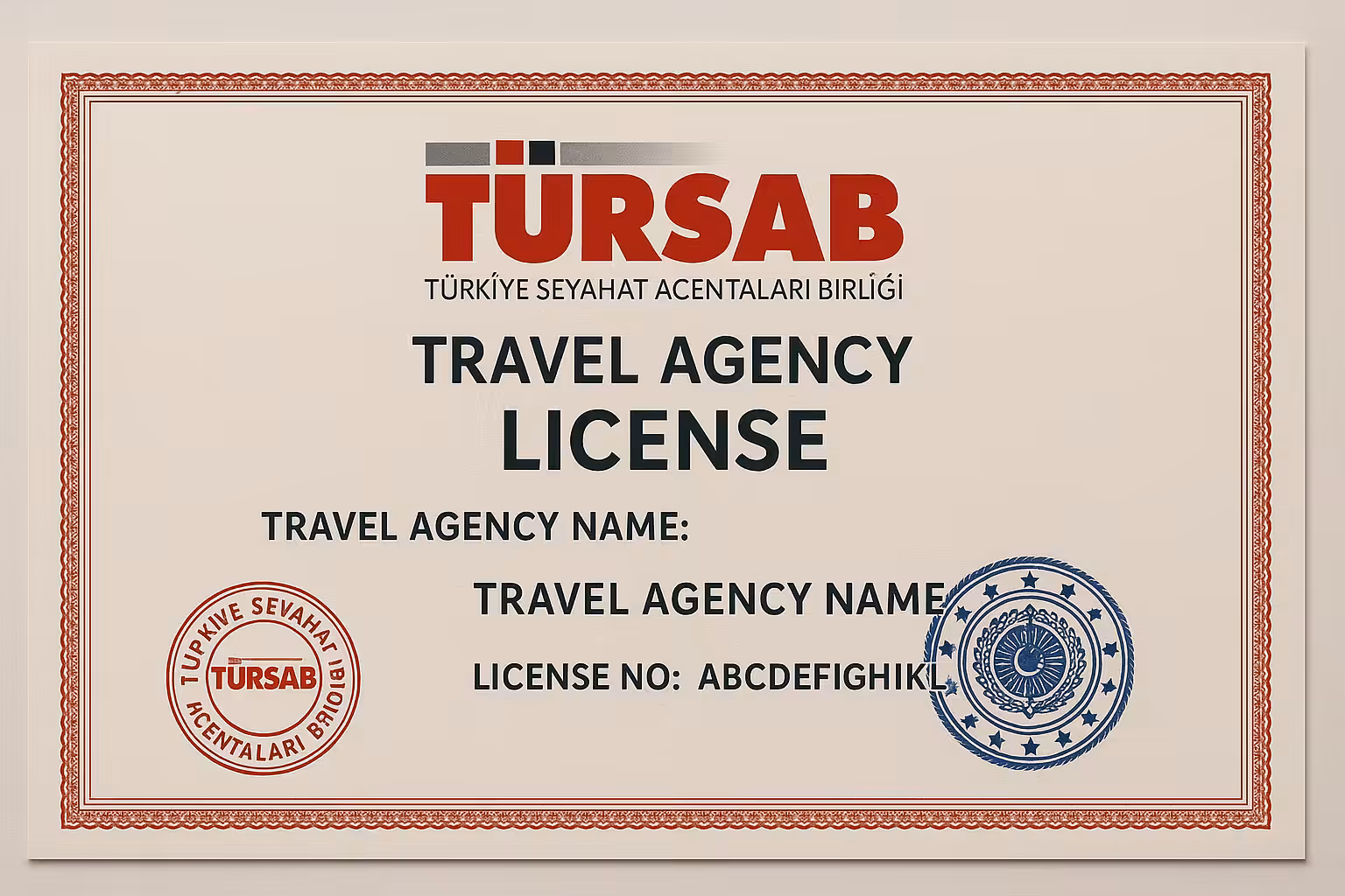 TÜRSAB Belgesi